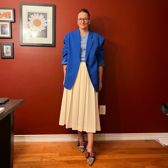 The Frankie Shop Oversized Bea Blazer Royal Blue Medium - Picture 10 of 10